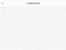 Tablet Screenshot of hotelempereurparis.com